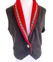 90’s Style County Clothing Co Fleece Western Style Vest M NWT