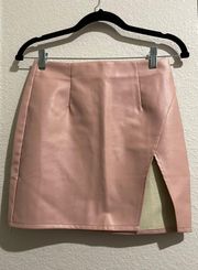 Vegan Leather Skirt