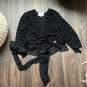 Stone Cold Fox Black Polka Dot Blouse