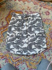Camouflage Skirt With Pockets 