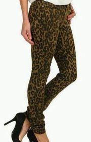 Big Star Mid Rise Skinny Alex cheetah print jeans