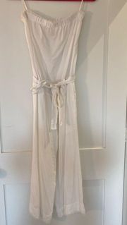 Cloth and Stone white linen jumpsuit