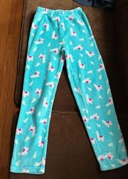 Capellini New York Blue & Pink With White Lamas Long comfy Pants SZ S