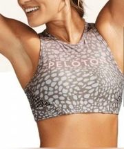 Peloton x WITH collaboration “Riverstone” high neck sports bra - XS​