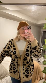 Leopard Print Cardigan