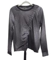 Koral digital abstract scuba pullover crewneck top