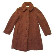 NWT J.Crew Teddy Sherpa Lady Coat in Appalachian Brown Cozy Furry Jacket S