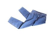 American Eagle  Blue and White Striped Mom Jean