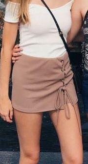 Lace Up Skirt