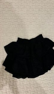 black ruffle Skirt