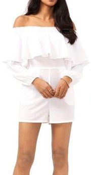 1. State Off The Shoulder Long Sleeve Romper