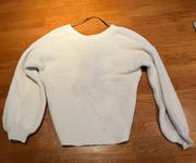 Open Back Knit Sweater Size Small