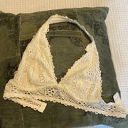 White Floral Lace Bralette 