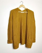 SALE! Brown  Open Front Sweater Size M EUC