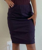 Aubergine Dark Purple Mini Skirt