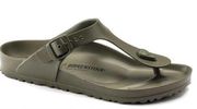 Fair/good used Birkenstock Olive EVA Gizah Sandals Euro 39 US Women 8