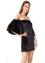 NWT MLM LABEL Velvet Off Shoulder Shift Dress