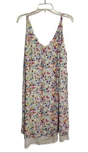 CAbi #321 Meadow Dress Ditsy Watercolor Floral Size Medium abstract Watercolor