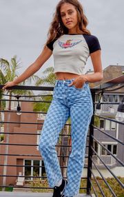 Checkered Jeans