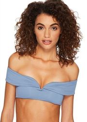 BECCA v-wire off shoulder bikini top. NWT