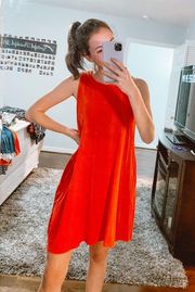 Orange T-Shirt Dress