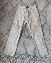 Lioness Cargo Pants In Cream/Beige Size XS