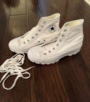 White Lugged High Top