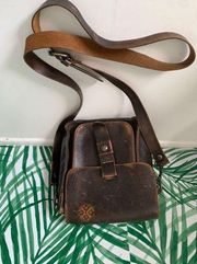 Patricia Nash Lari Crossbody Bag- Vintage Style Leather