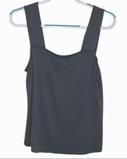 14th & UNION SQUARE NECK TANK TOP GREY SHIRT WOMENS SIZE SMALL SLEEVELESS $13