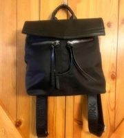 Botkier Women's Black Polyester Outer Pockets Shoulder Strap Backpack Handbag