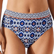 Tommy Bahama Blue Island Cays Ikat High Waist Bikini Bottoms Women’s Large NWT