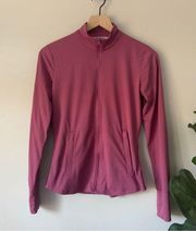 Tommy Bahama Golf Thumb Holes Zip Up Jacket Zipper Pockets Stretch Turtleneck S