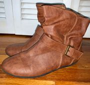 Brown Leather Boots/Booties