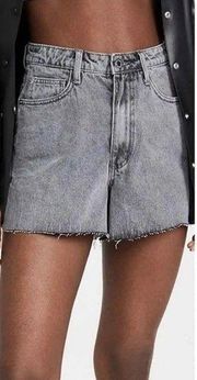 WeWoreWhat The Boyfriend Denim Shorts in Washed Gray Size 24