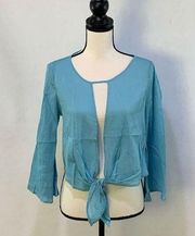 NWT  tie waisted crop top