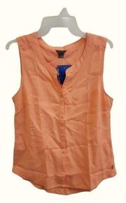 NWT Eddie Bauer Medium sleeveless peach Blouse