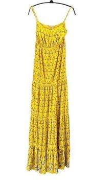 Juicy Couture Abigail Yellow Floral Print Maxi Dress