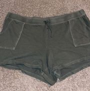 Olive Sweatpants shorts