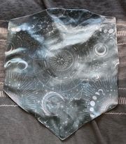 Green Astronomical Strapless Handkerchief Top