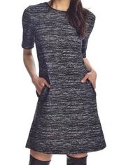 Donna Morgan Emery Black Space Dye Shift Dress