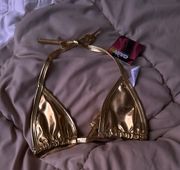 Gold Bikini Top