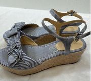 Liz Claiborne Wedge Flat Sandal size 7.5. Worn 1x around house