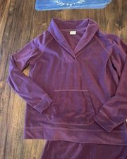 LL Bean purple lounge sweat outfit size small