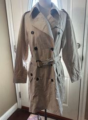 1 Trench Coat Double Breasted| Womens Size M