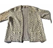 Evolution By Cyrus Opened Front Cardigan Faux Fur