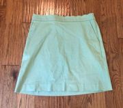 SALE Brooks brothers green scallop waist skirt