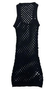 H:ours - Billie Fishnet Mini Dress in Black