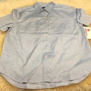 Liz sport shirt sleeve button up shirt size S