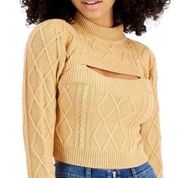 Cable Knit 2pc Sweater Set M