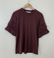 Victoria Victoria Beckham XS Pleated Sleeve Top